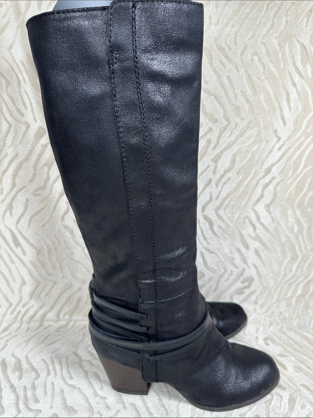 Fergalicious Lexis Knee High Boots in Black Size 8.5